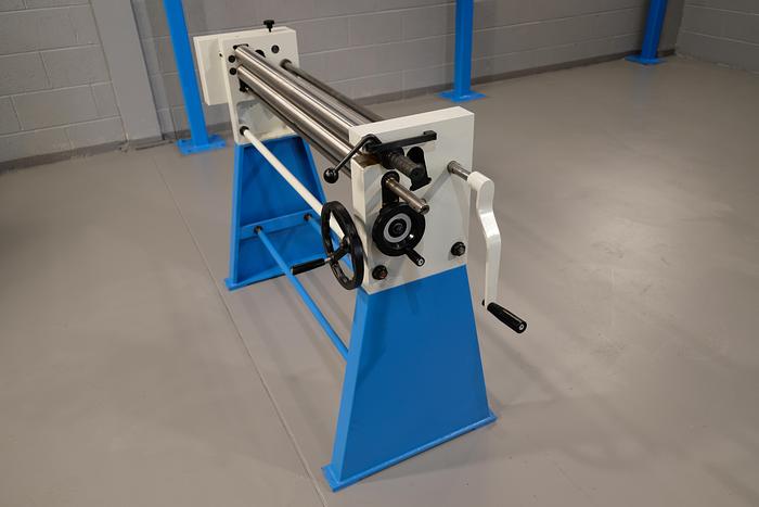 MACH-ROLL 1000 mm x 60mm geared bending rollers
