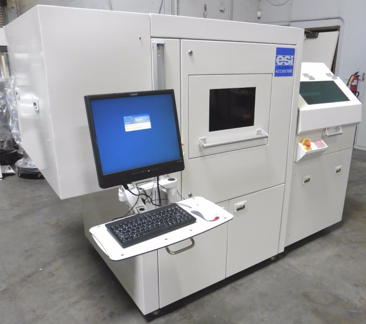 Used ESI AccuScribe AS 2000 FX Laser Wafer Scriber w/ Autoloader