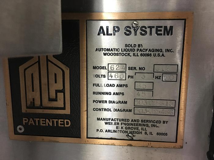 Used Weiler 624 Blow/Fill/Seal Machine