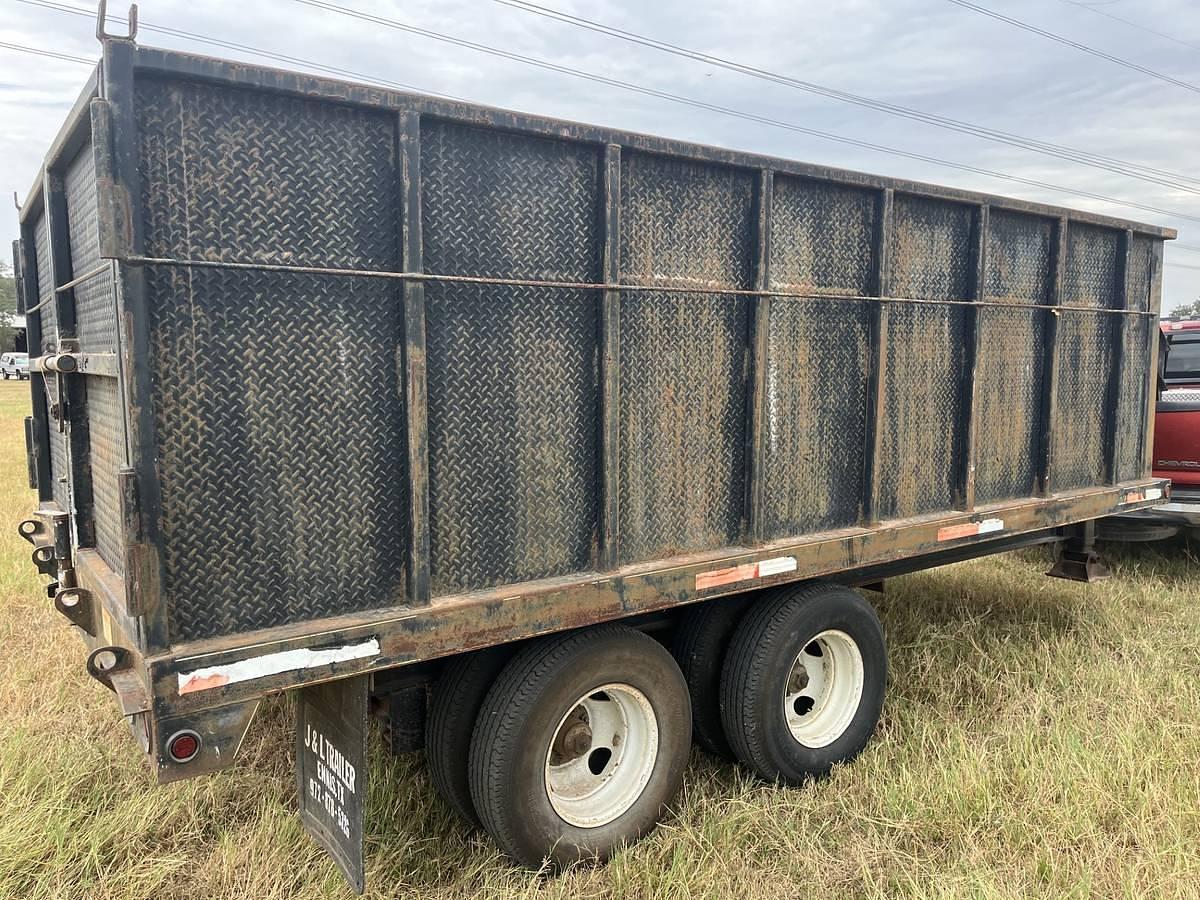 Used Texas Goosenecks 16' Heavy-Duty Dump Trailer – 4' Sides – Tandem 12,000-Lb Dexter Axles