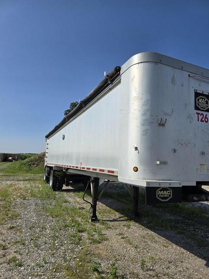 Used 2008 MAC 40' x 102" Aluminum End Dump Trailer