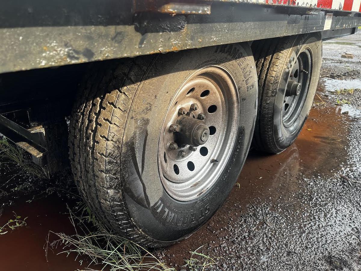 Used 2022 Cam Deckover 18ft Flatbed Trailer