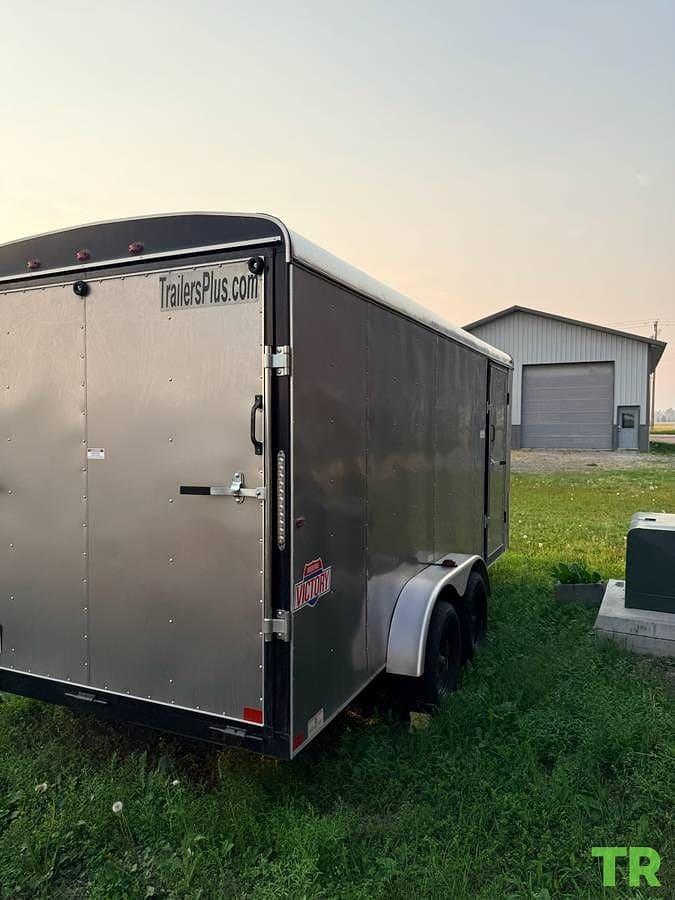 Used 2023 Interstate Victory 7x16 Enclosed Cargo Trailer | Tandem Axle | Like New | Fully Equipped