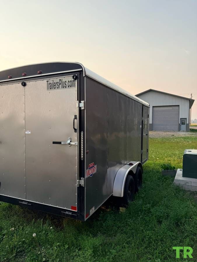 Used 2023 Interstate Victory 7x16 Enclosed Cargo Trailer | Tandem Axle | Like New | Fully Equipped