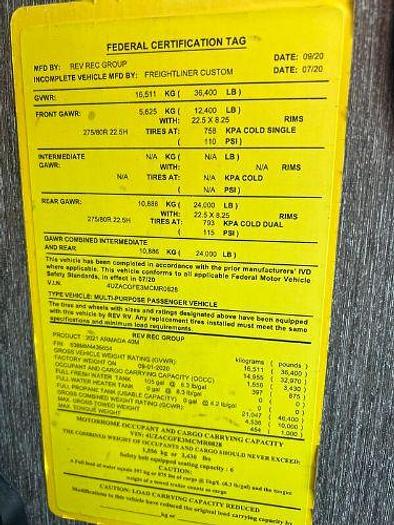 Used 2021 Holiday Rambler Armada 40M