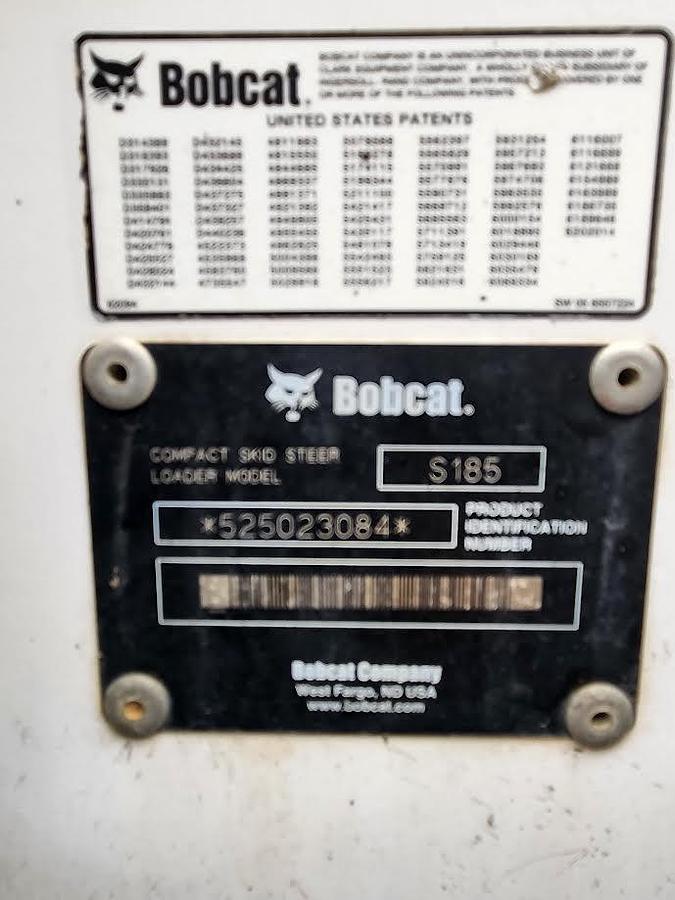 Used Bobcat S185 Skid Steer Loader