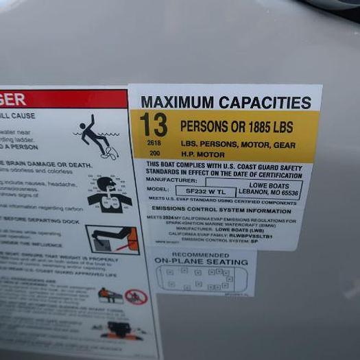 Used 2024 Lowe SF232WT