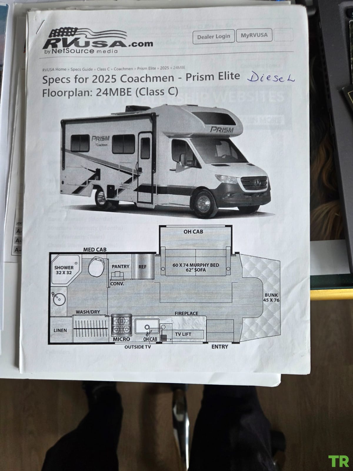 Used 2025 Coachmen Prism 24MBE