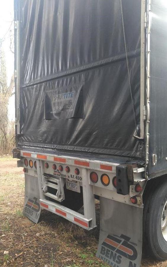 Used 2004 Benson Flatbed Trailer 714 Spread Axle