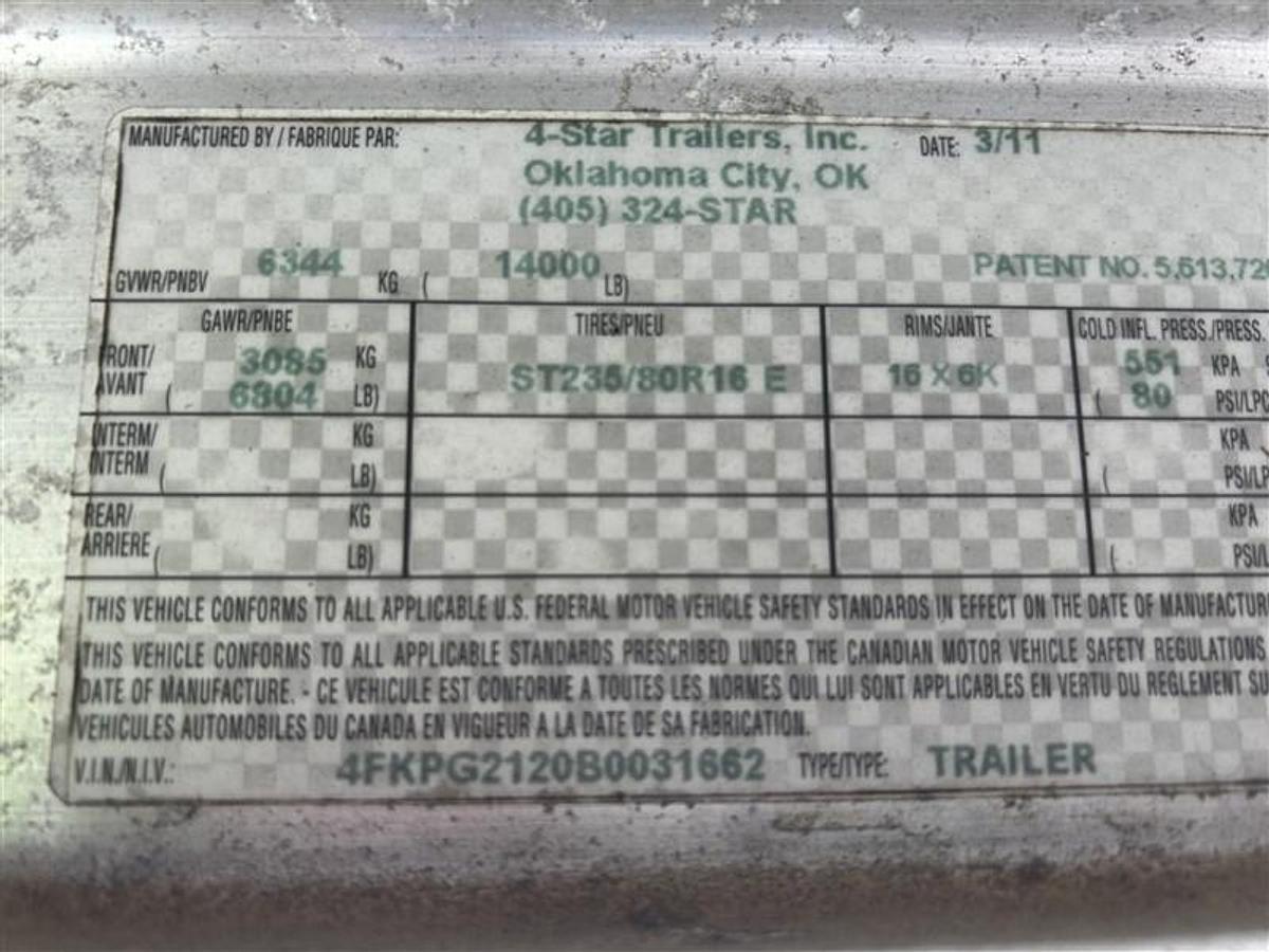 Used 2011 4 Star Three Horse Trailer with Living Quarters