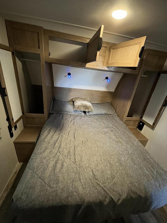 Used 2024 Forest River Cherokee Grey Wolf Black Label 22RRBL Travel Trailer Toy Hauler