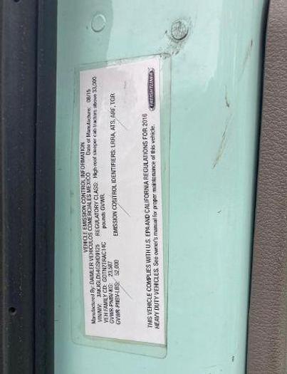 Used 2016 Freightliner CASCADIA 125 EVOLUTION