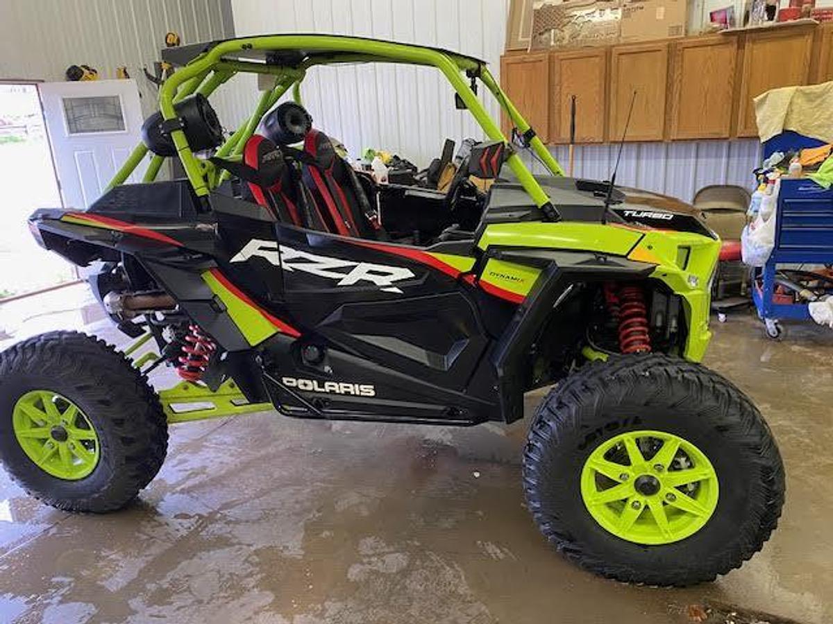 Used 2021 Polaris RZR Turbo S Lifted Lime