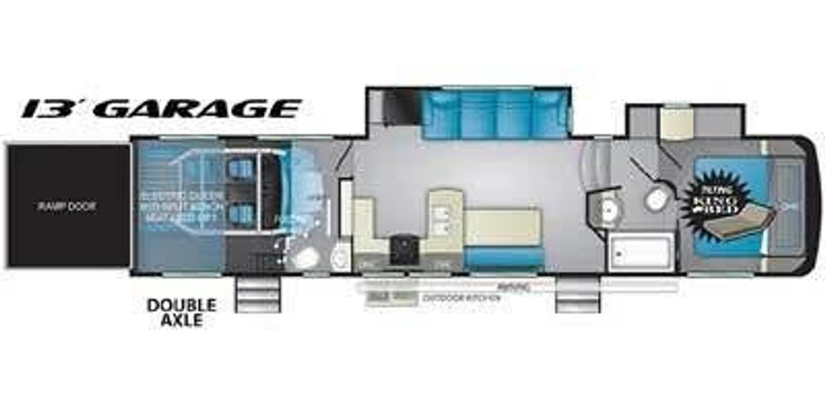 Used 2020 Heartland Torque 371 Toy Hauler Fifth Wheel