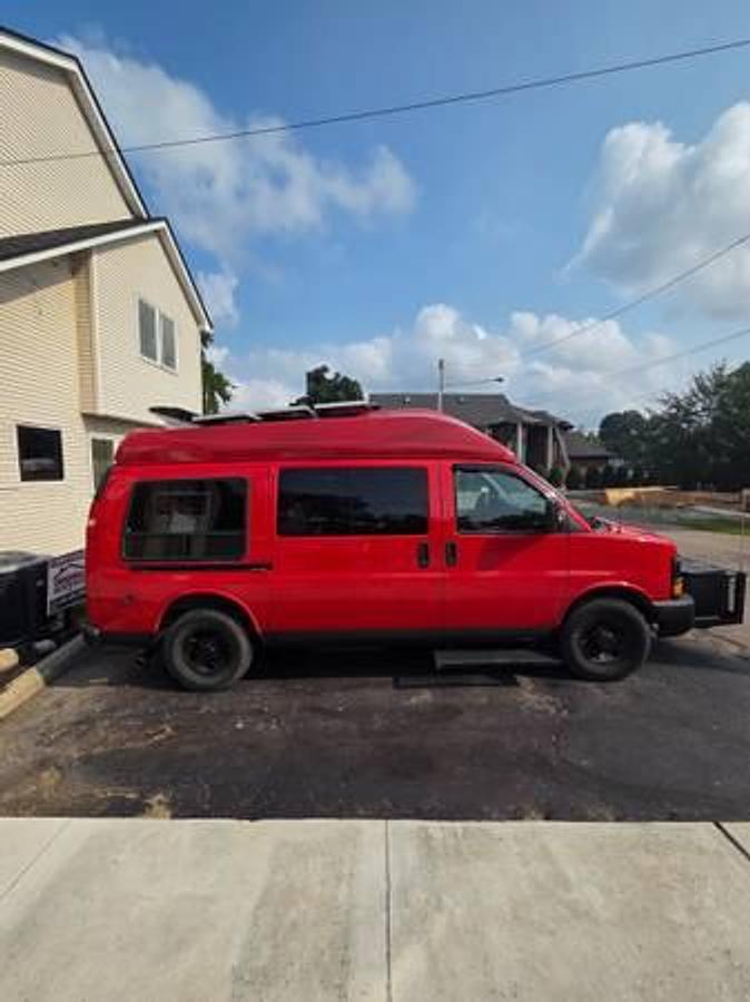 Used 2010 GMC Savana 2500 Custom Camper Van – Solar, Lithium Battery, Full Van Build