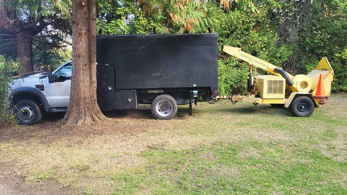 Used 2008 Ford F550 Chipper Dump Truck & 1996 Altec Chipper