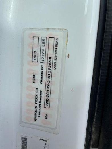 Used 2022 KENWORTH T880