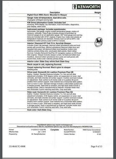 Used 2017 KENWORTH W900L