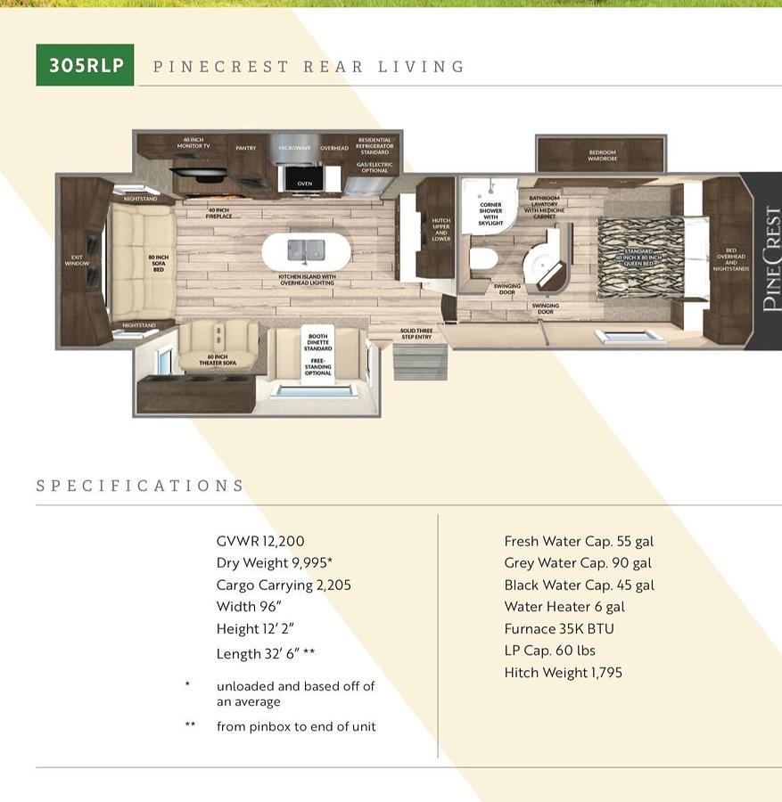 Used 2019 Vanleigh PineCrest 305RLP