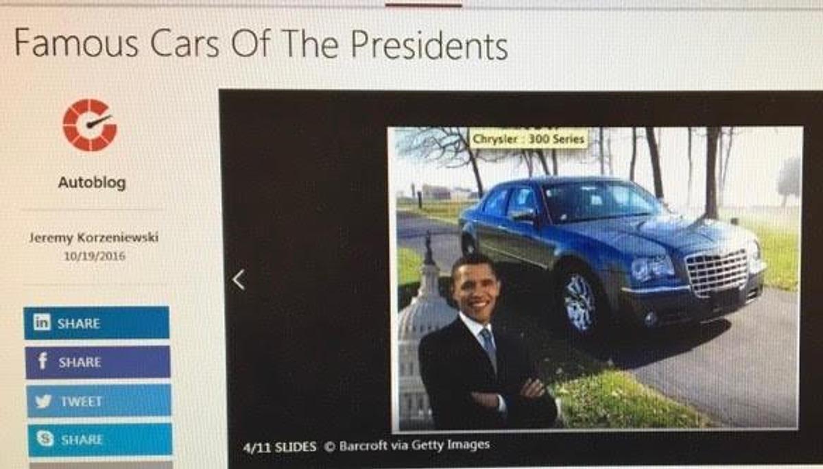 Used 2009 Chrysler 300C (formerly owned by President Barack Obama)