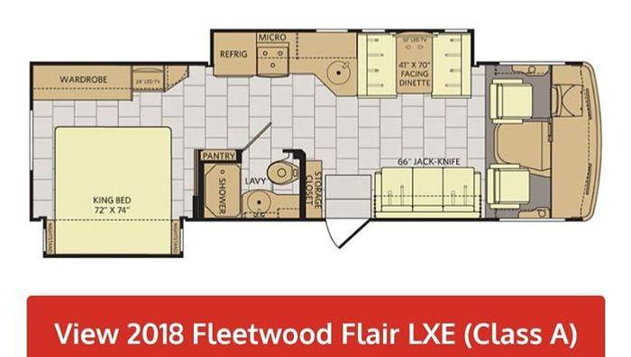 Used 2018 Fleetwood Flair LXE 30U