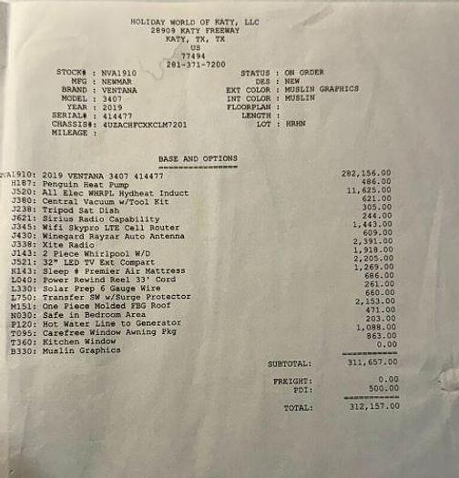 Used 2019 Newmar Ventana 3407