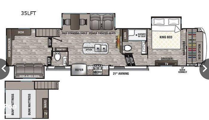 Used 2021 Forest River Cedar Creek 35LFT
