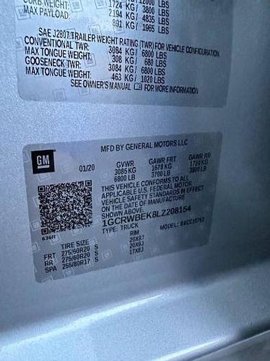 Used 2020 Chevrolet 1500