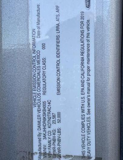 Used 2019 Freightliner CASCADIA 126