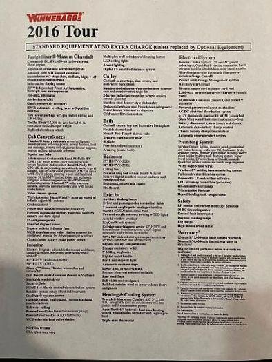Used 2016 Winnebago Grand Tour 42QL