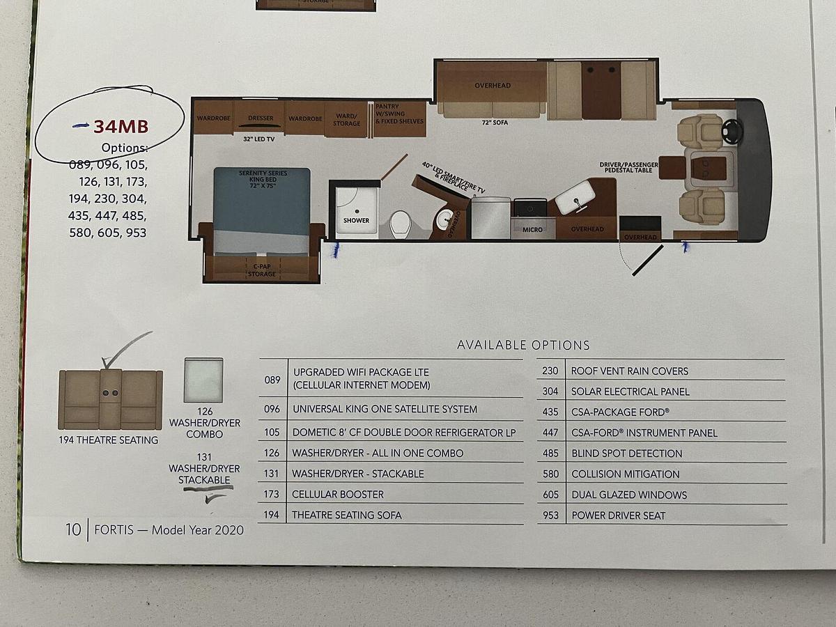 Used 2021 Fleetwood Fortis 34MB Class A Motorhome