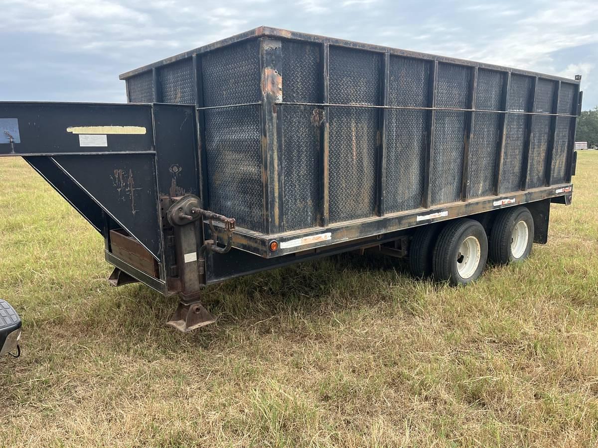Used Texas Goosenecks 16' Heavy-Duty Dump Trailer – 4' Sides – Tandem 12,000-Lb Dexter Axles