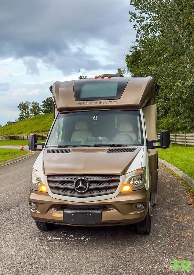 Used 2018 Winnebago Navion 24V Mercedes Diesel Class C Motorhome – 45,353 Miles – 510W Solar – Lithium Batteries – Upgraded Electronics