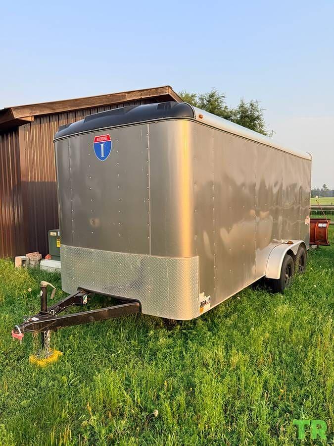 Used 2023 Interstate Victory 7x16 Enclosed Cargo Trailer | Tandem Axle | Like New | Fully Equipped