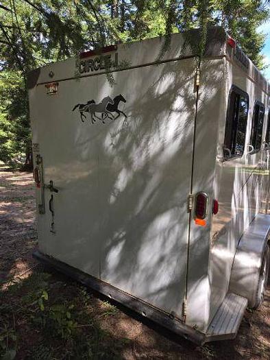 Used 2013 Circle J Bronco 3 Horse Slant Trailer