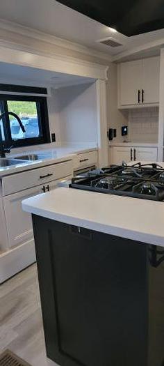 Used 2022 Forest River Riverstone Legacy Fifth Wheel Toy Hauler