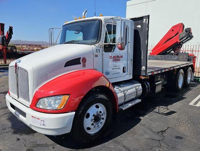 Used 2017 Palfinger PK15500 Crane Mounted on a 2017 Kenworth T370