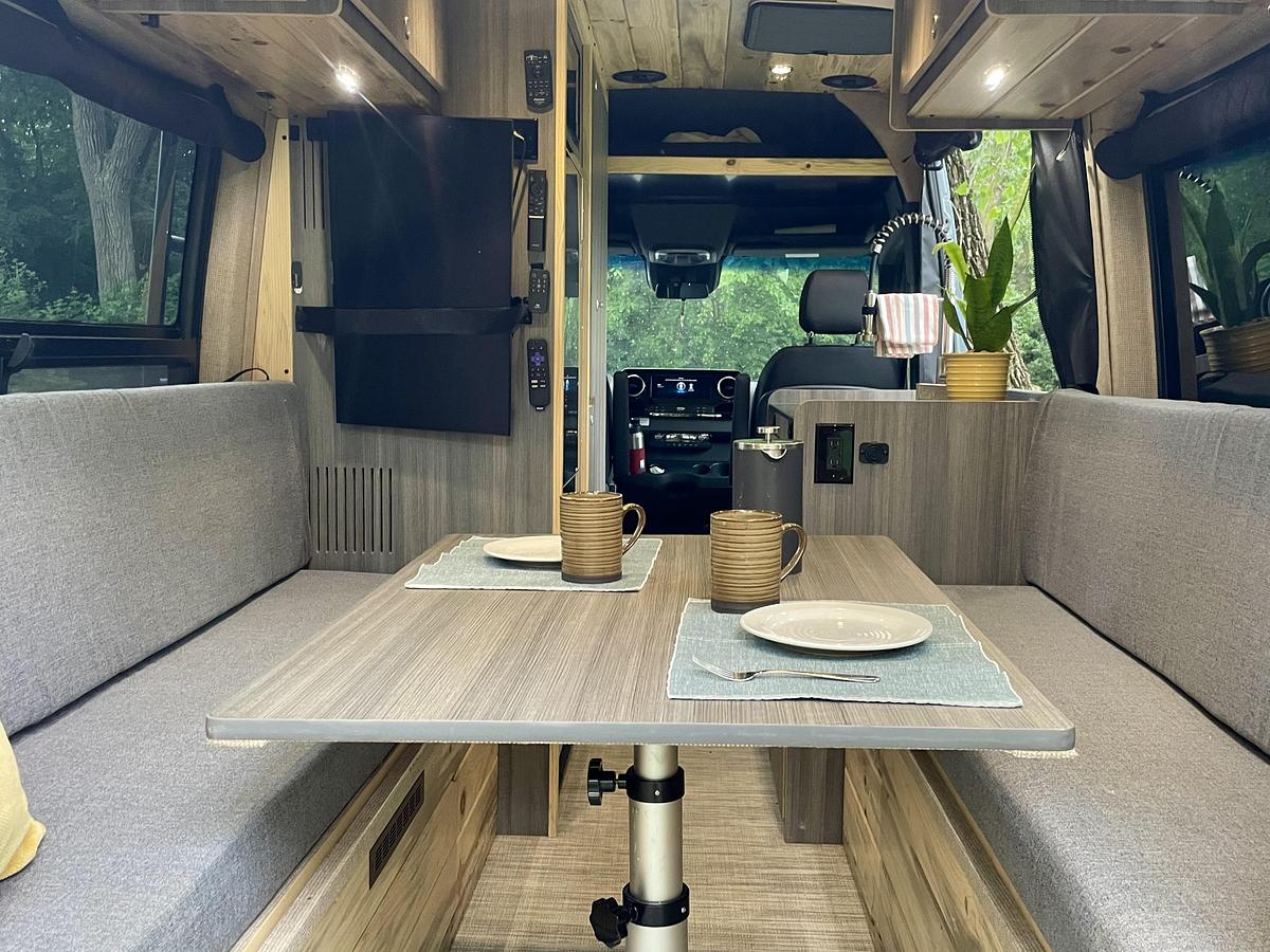 Used 2023 Mercedes-Benz Sprinter 144" Wheelbase High-Roof Complete Custom Built By Colorado Camper Van