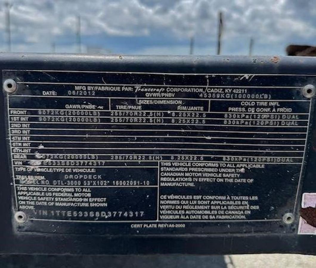 Used 2013 TRANSCRAFT