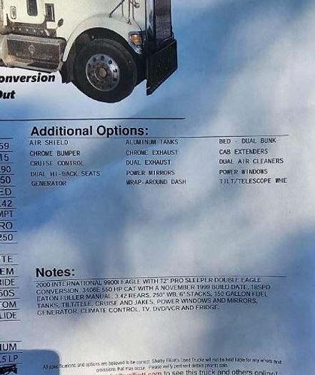 Used 2000 INTERNATIONAL Eagle 9900