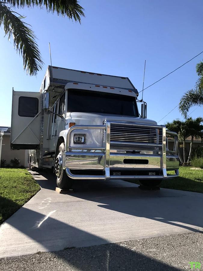 Used 1998 Freightliner FL80 Renegade Car Carrier | Cummins 405 HP | Allison Automatic | 5-Car Kaufman Hauler