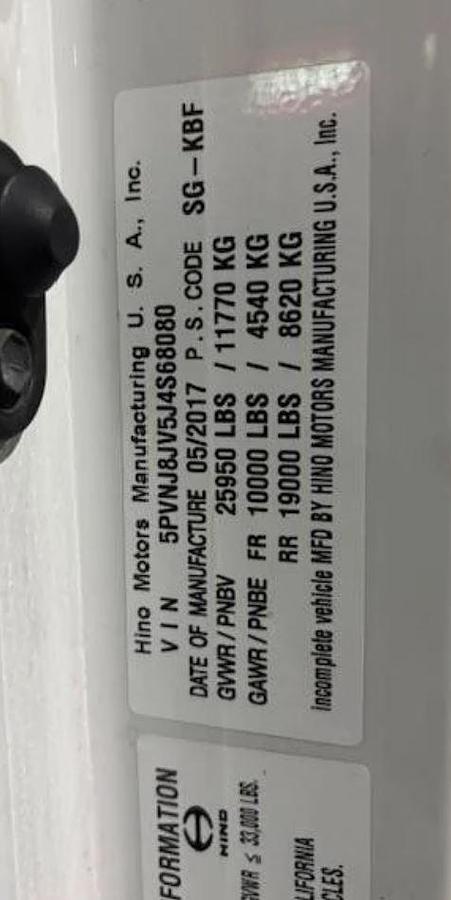 Used 2018 Hino 268 Box Truck