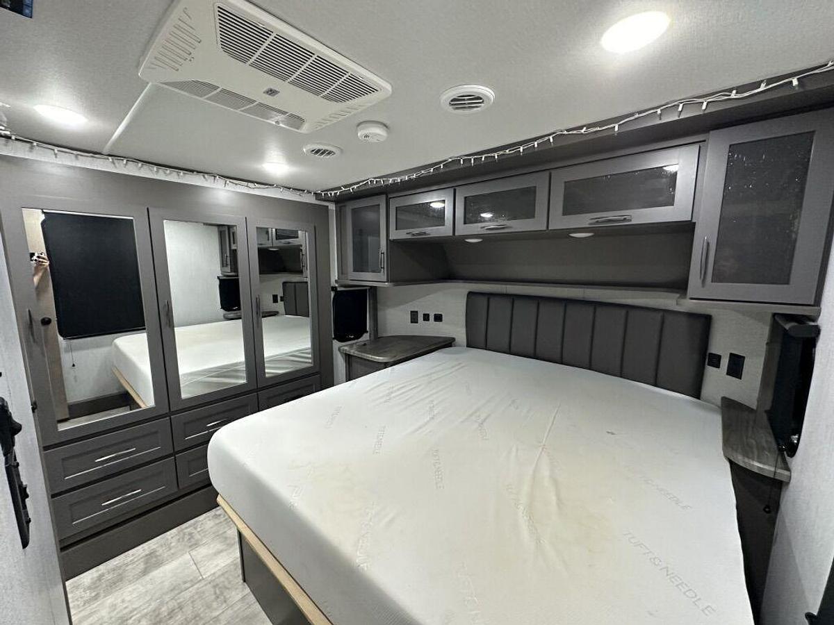 Used 2023 Grand Design Momentum M-395MS Fifth Wheel Toy Hauler