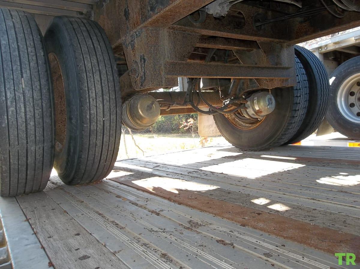 Used 2012 Aluminum Flatbed Semi Trailer