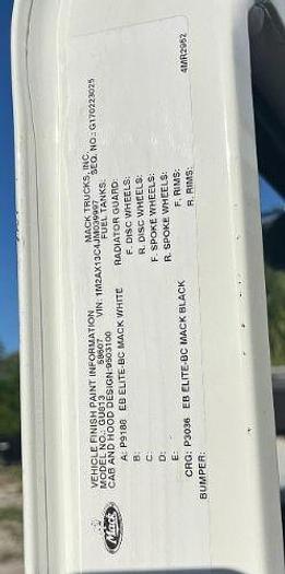 Used 2018 MACK GRANITE GU813