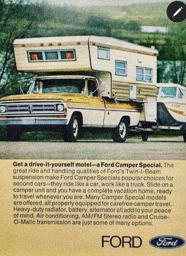 Used 1970 Ford F250 Sport Custom Camper Edition