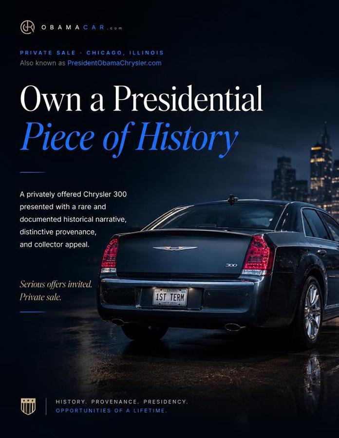 Used 2009 Chrysler 300C (formerly owned by President Barack Obama)