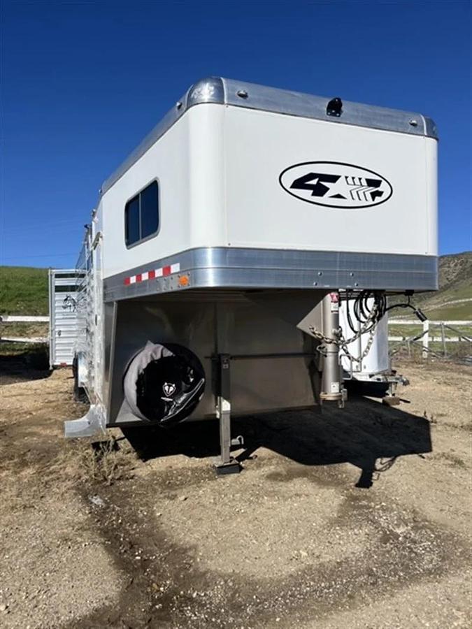 Used 2023 4 Star Polo Aluminum Horse Trailer