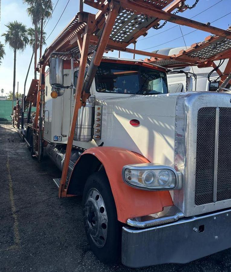 Used 2017 Peterbilt 389 with 2017 Cottrell EZ-7509X 9-Car Hauler