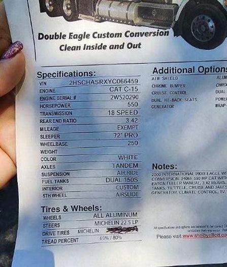 Used 2000 INTERNATIONAL Eagle 9900